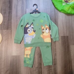 NWT Bluey St Patrick's Day Outfit
